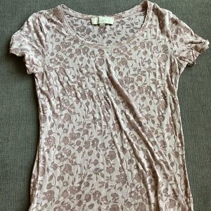 Pink flowered shirt